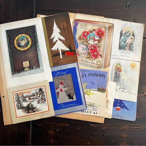 none Other - Vintage Christmas Cards 1939 - 1940 (Set of 27)